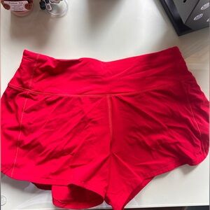 lululemon athletica Red Athletic Shorts